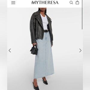 AGOLDE Hilla denim maxi skirt